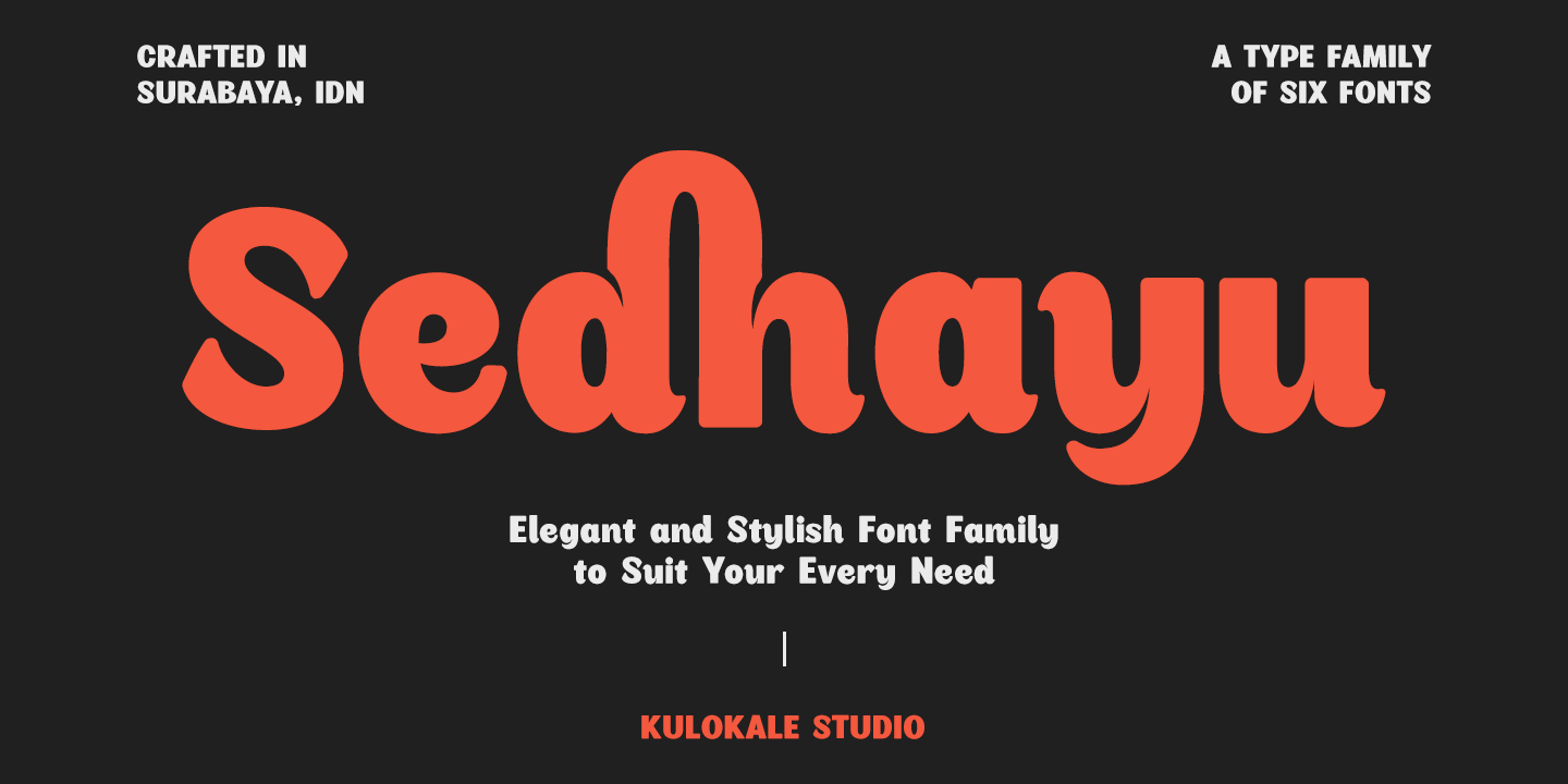 Sedhayu Expanded Font preview